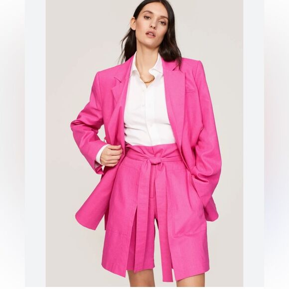 Eudon Choi Pink Pleated Shorts 8 - Picture 1 of 8